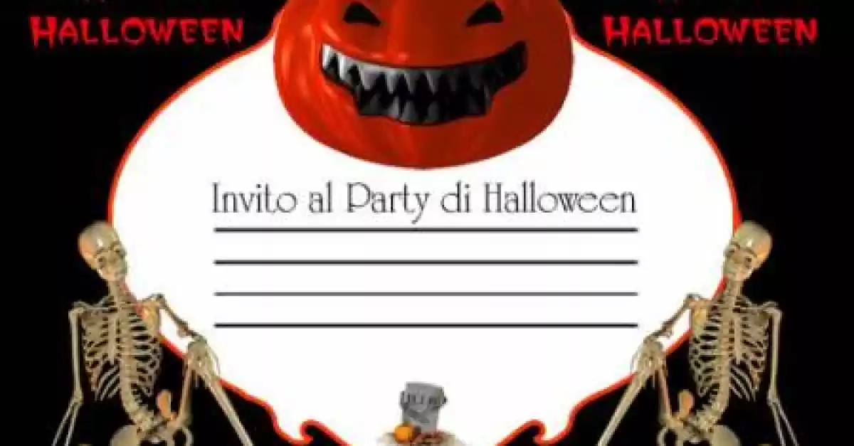 Biglietto di invito per la festa di Halloween