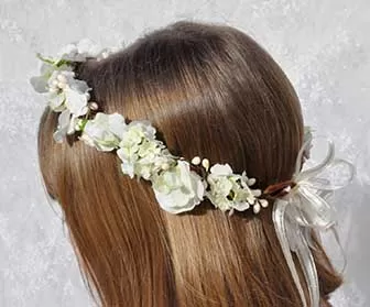 fiori capelli comunione