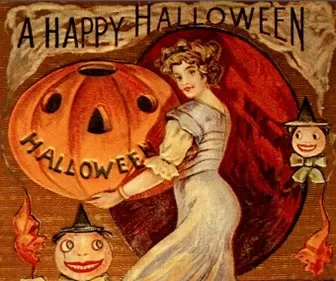 antica cartolina halloween