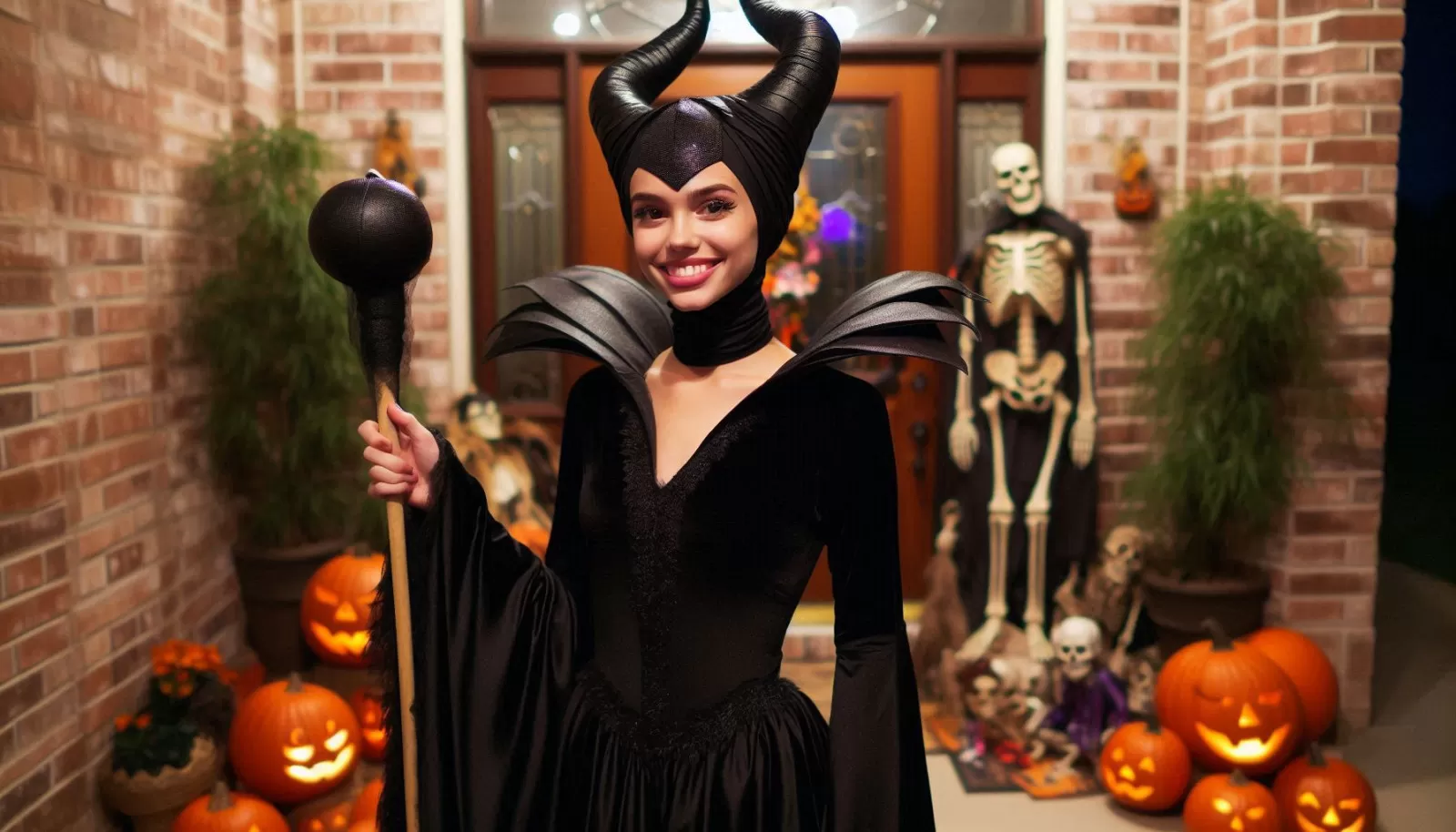 costume Maleficient adulta