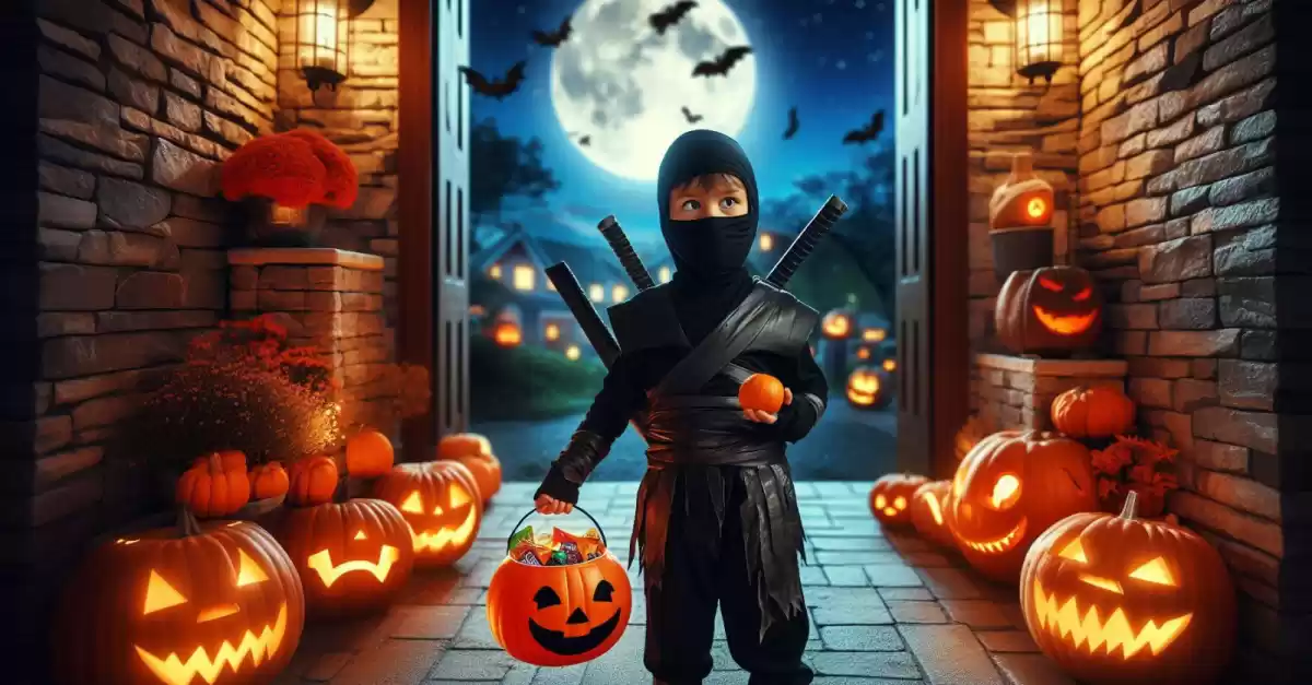 Costume Halloween Guerriero Ninja Fai da Te