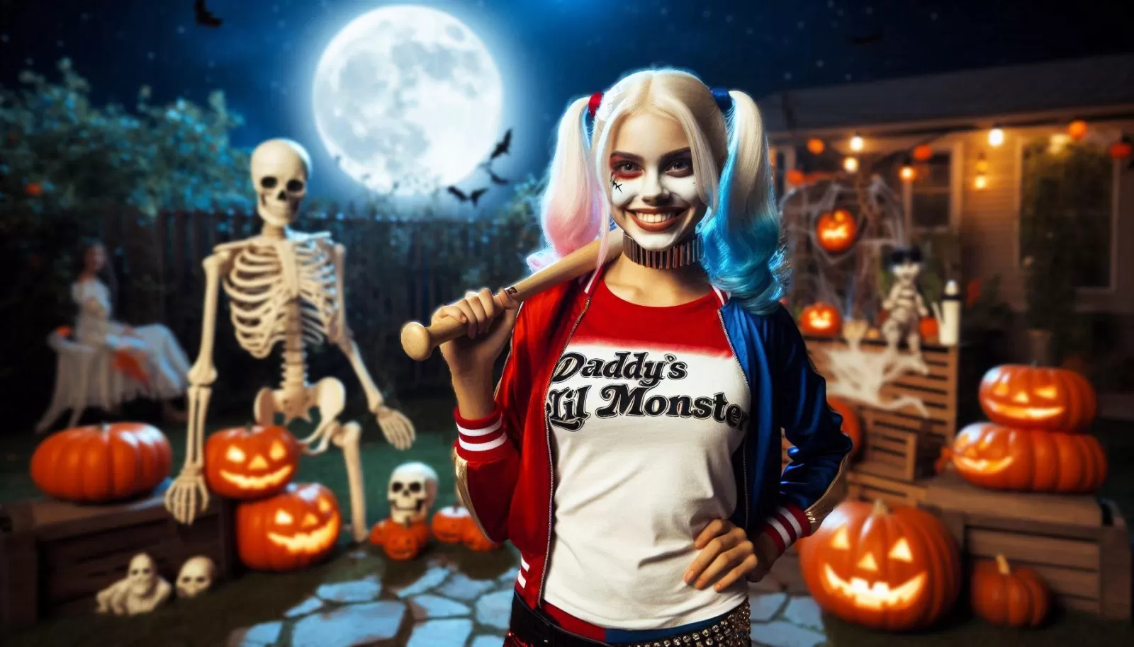 vestito halloween Harley Quinn