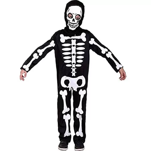 costume halloween scheletro