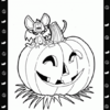 Disegni Zucca di Halloween da colorare