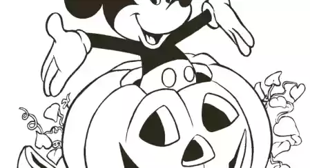 Halloween disegni da colorare Disney