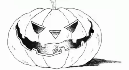 Disegni Zucca di Halloween da colorare