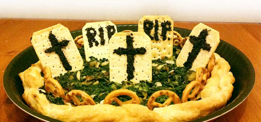 Pizza Cimitero di Verdure - Ricetta Halloween