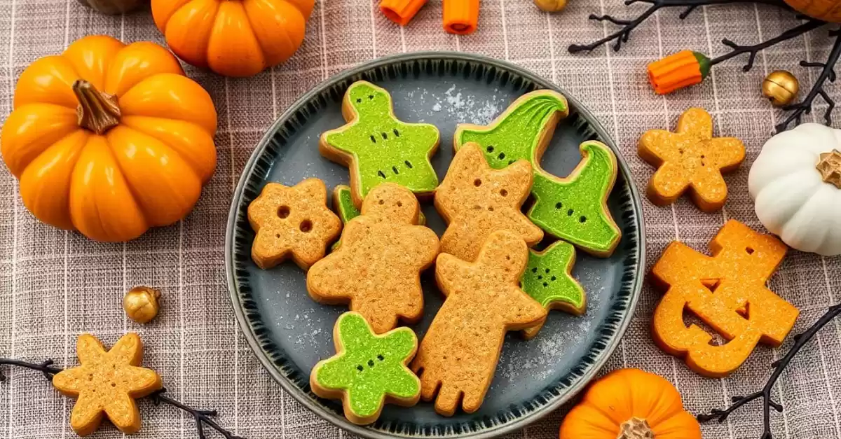 Biscotti alla zucca di Halloween