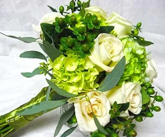 bouquet verde sposa
