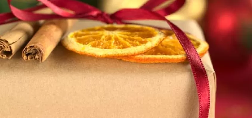 Segnaposto di Natale al profumo d??arancia