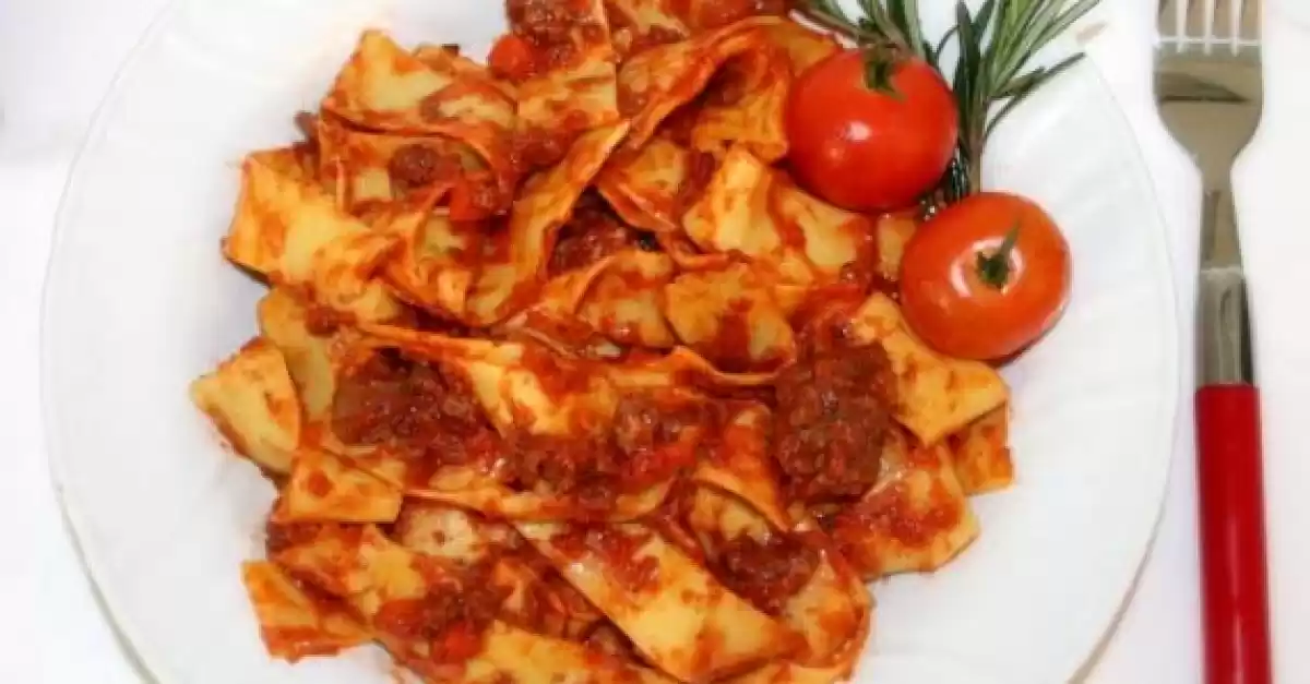 Pappardelle al sugo di maiale