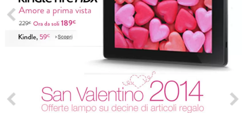 Offerta San Valentino Kindle Fire HDX